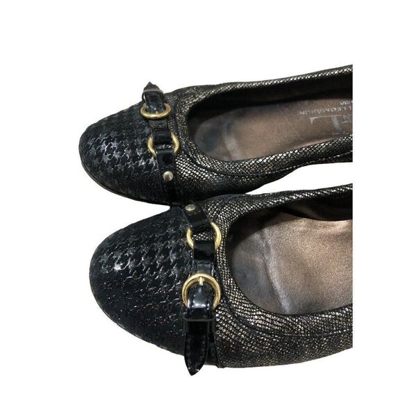 AGL Attilio Giusti Leombruni Leather Ballet Flats Shoes Size 37.5 - Picture 2 of 5